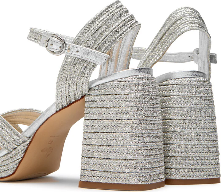 Castañer Valle Women's Silver Designer Platform Sandals UK6 / EU39 - Image 4