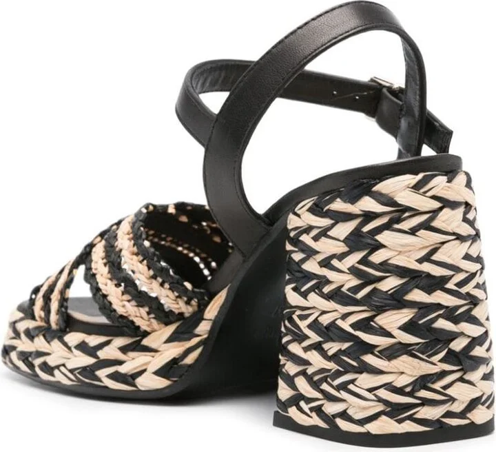 Castañer Vicen Raffia Heel Sandals - Image 3