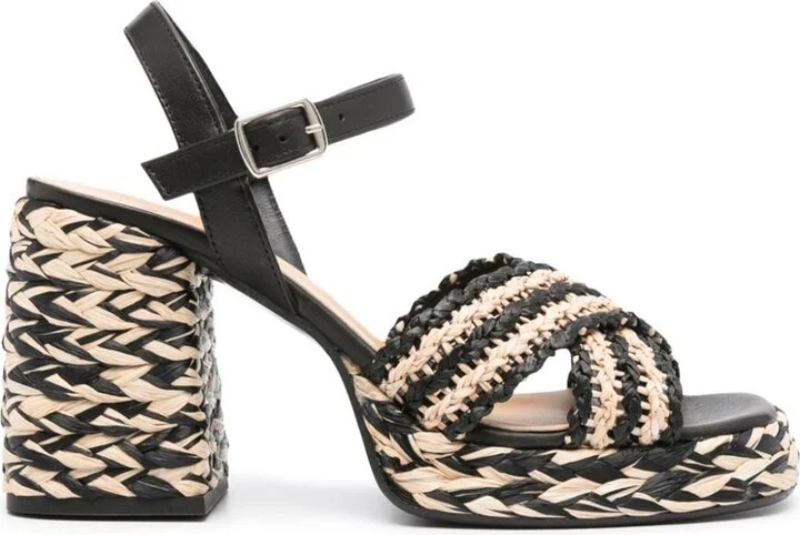 Castañer Vicen Raffia Heel Sandals