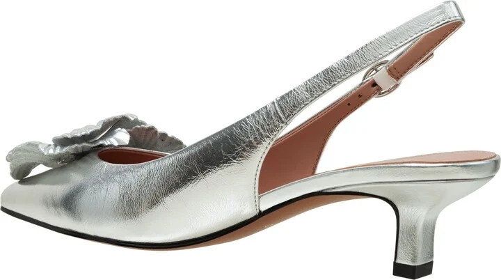 Castiel Slingback Pointed Toe Kitten Heel Pump - Image 2