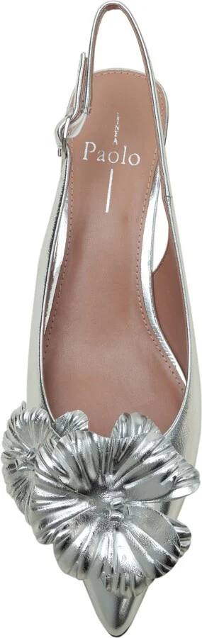 Castiel Slingback Pointed Toe Kitten Heel Pump - Image 5