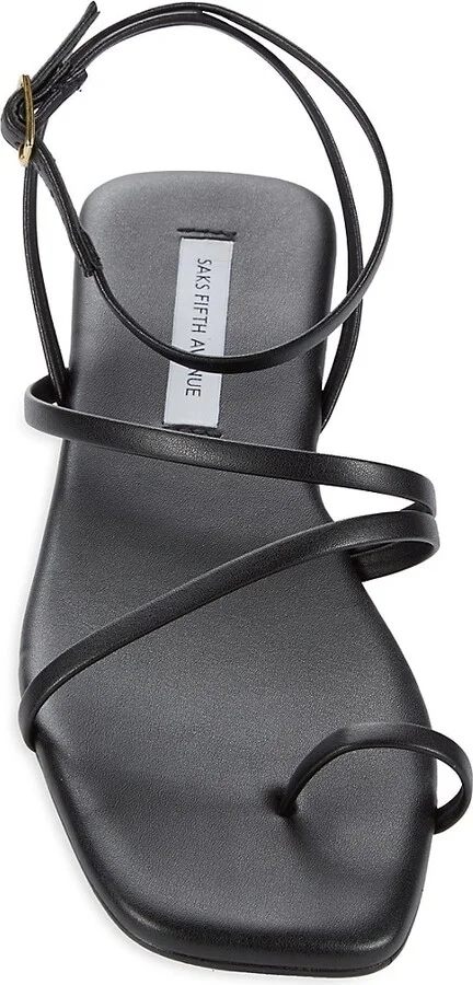 Catania Strappy Metallic Flat Sandals - Image 5