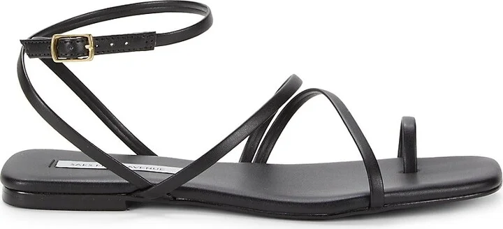 Catania Strappy Metallic Flat Sandals