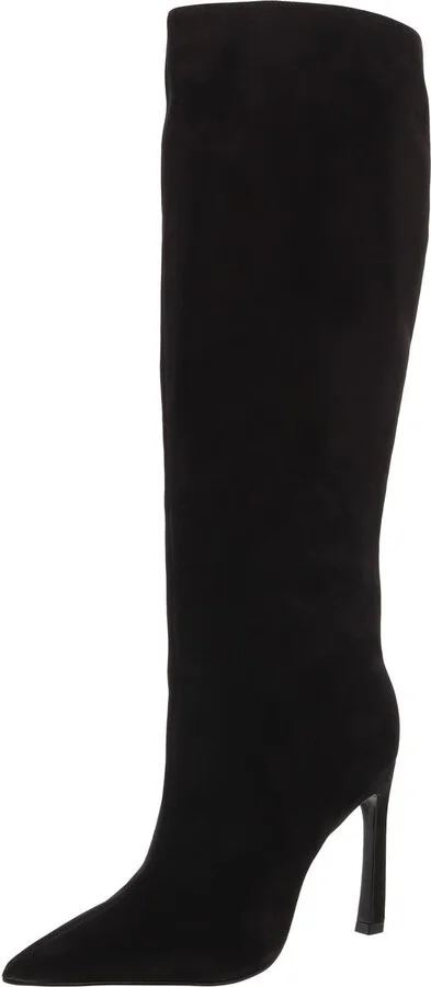 Cate Curve Womens Solid Nubuck Knee-High Boots