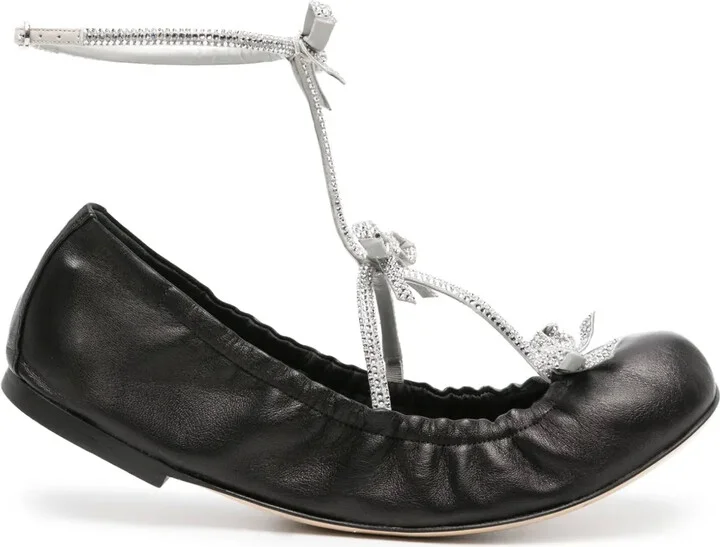 Caterina leather ballerina shoes