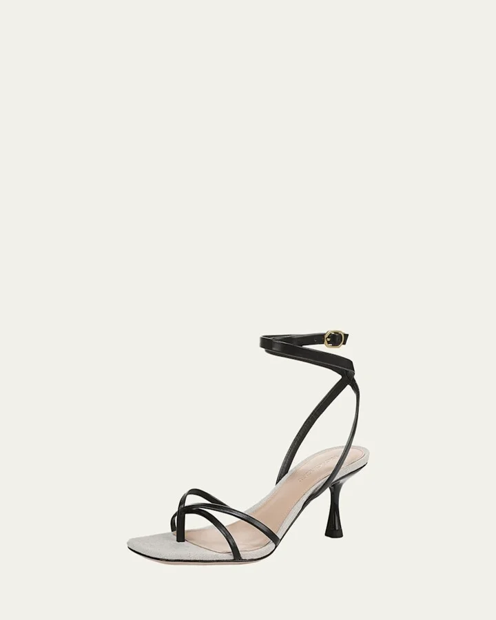 Caterina Leather Sandals - Image 3