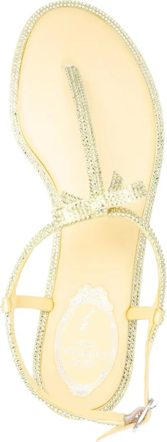 Caterina rhinestone-embellished leather sandals - Image 4
