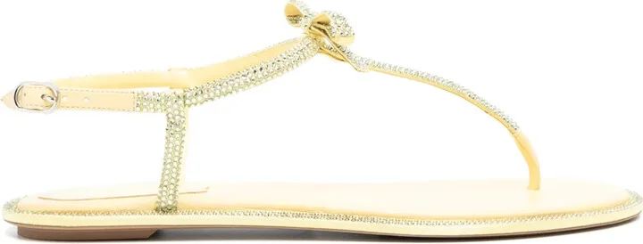 Caterina rhinestone-embellished leather sandals