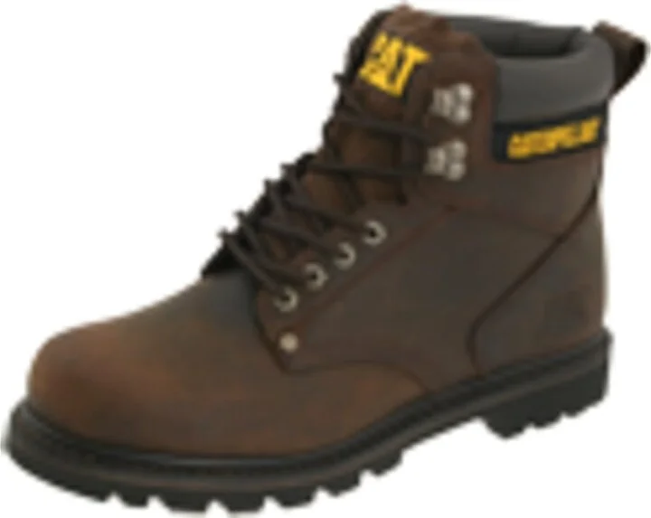 Caterpillar 2nd Shift Men's Work Boots Dark Brown Leather : 5 D - Medium, Suede - Image 2