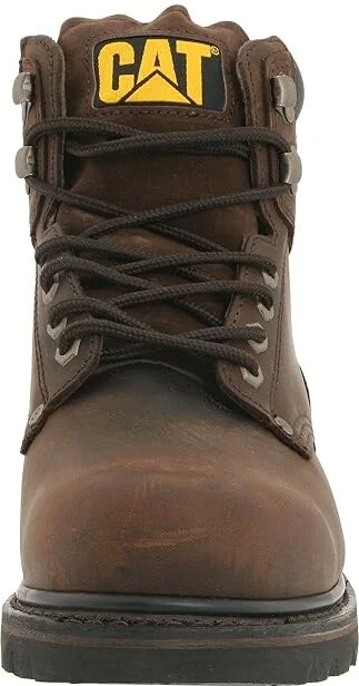 Caterpillar 2nd Shift Men's Work Boots Dark Brown Leather : 5 D - Medium, Suede - Image 6