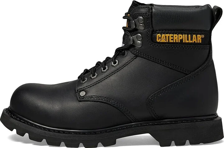 Caterpillar 2nd Shift Steel Toe Men's Work Boots Black Full Grain : 7 D - Medium, Leather - Image 7