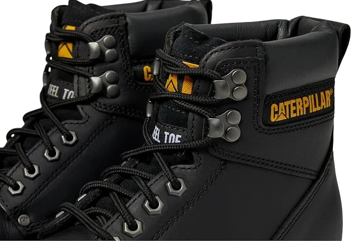Caterpillar 2nd Shift Steel Toe Men's Work Boots Black Full Grain : 7 D - Medium, Leather - Image 8