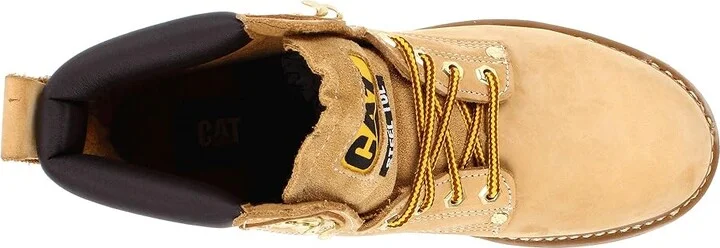 Caterpillar 2nd Shift Steel Toe Men's Work Boots Honey Nubuck : 7 EE - Wide, Suede - Image 3