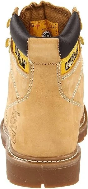 Caterpillar 2nd Shift Steel Toe Men's Work Boots Honey Nubuck : 7 EE - Wide, Suede - Image 5