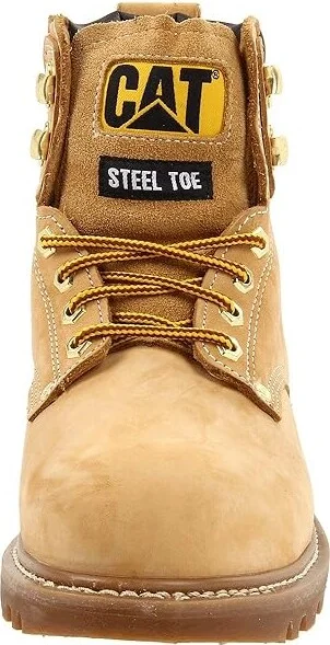 Caterpillar 2nd Shift Steel Toe Men's Work Boots Honey Nubuck : 7 EE - Wide, Suede - Image 6