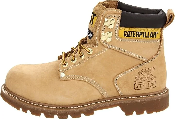 Caterpillar 2nd Shift Steel Toe Men's Work Boots Honey Nubuck : 7 EE - Wide, Suede - Image 7