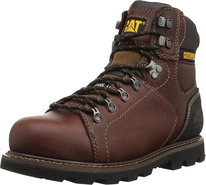 Caterpillar Alaska 2.0 Steel Toe Men's Work Boots Brown : 14 D - Medium, Full Grain leather - Image 2