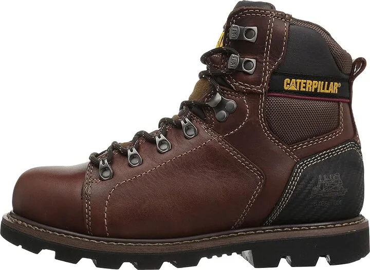 Caterpillar Alaska 2.0 Steel Toe Men's Work Boots Brown : 14 D - Medium, Full Grain leather - Image 7