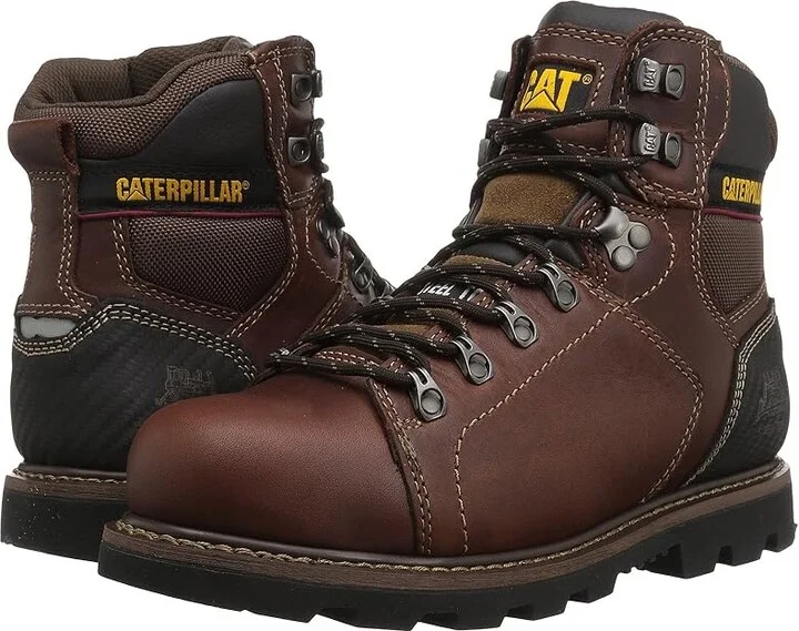 Caterpillar Alaska 2.0 Steel Toe Men's Work Boots Brown : 14 D - Medium, Full Grain leather