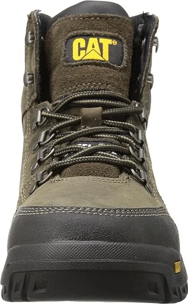 Caterpillar Outline ST Men's Work Lace-up Boots Dark Gull Grey : 7 D - Medium, Leather - Image 6