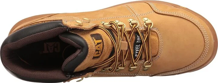 Caterpillar Outline ST Men's Work Lace-up Boots Honey Reset : 7 D - Medium, Leather - Image 3