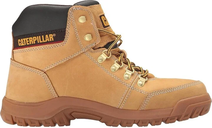 Caterpillar Outline ST Men's Work Lace-up Boots Honey Reset : 7 D - Medium, Leather - Image 8