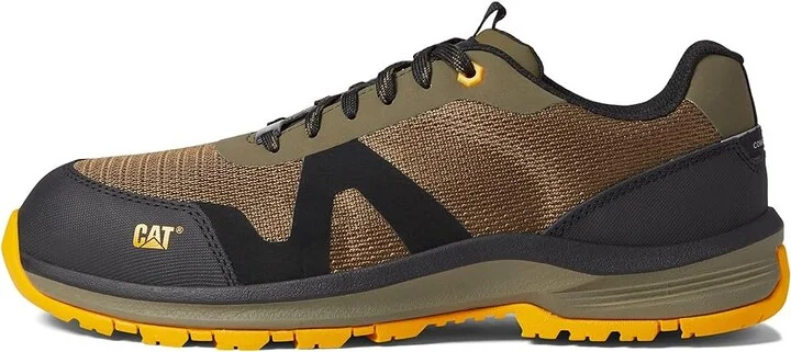 Caterpillar Passage Composite Toe Men's Lace up casual Shoes Dark Olive : 7 D - Medium, Textile/Synthetic - Image 6