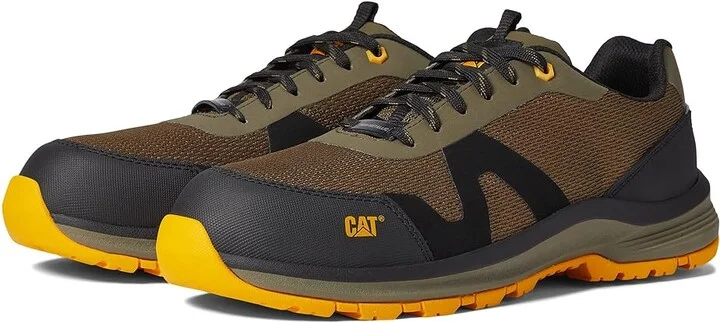 Caterpillar Passage Composite Toe Men's Lace up casual Shoes Dark Olive : 7 D - Medium, Textile/Synthetic