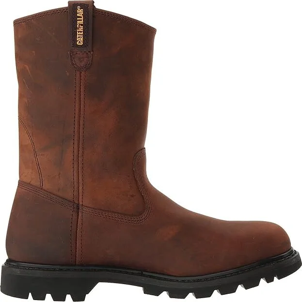 Caterpillar Revolver Men's Work Pull-on Boots Brown Pull Up Leather : 7.5 D - Medium - Image 8