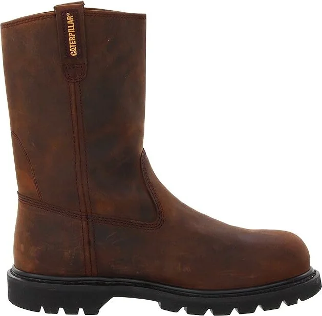 Caterpillar Revolver Steel Toe Men's Work Pull-on Boots Dark Brown : 8 D - Medium, Leather - Image 8