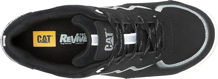 Caterpillar Streamline Court CT Women's Shoes Black Nubuck/Silver : 5.5 B - Medium, Leather - Image 2