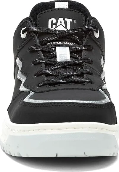 Caterpillar Streamline Court CT Women's Shoes Black Nubuck/Silver : 5.5 B - Medium, Leather - Image 4