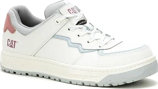 Caterpillar Streamline Court CT Women's Shoes Bright White Nubuck : 8.5 B - Medium, Leather