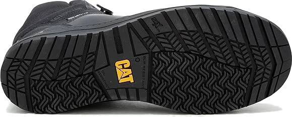 Caterpillar Streamline Court Mid CT Men's Shoes Black Leather : 7 D - Medium - Image 3