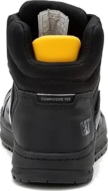 Caterpillar Streamline Court Mid CT Men's Shoes Black Leather : 7 D - Medium - Image 4