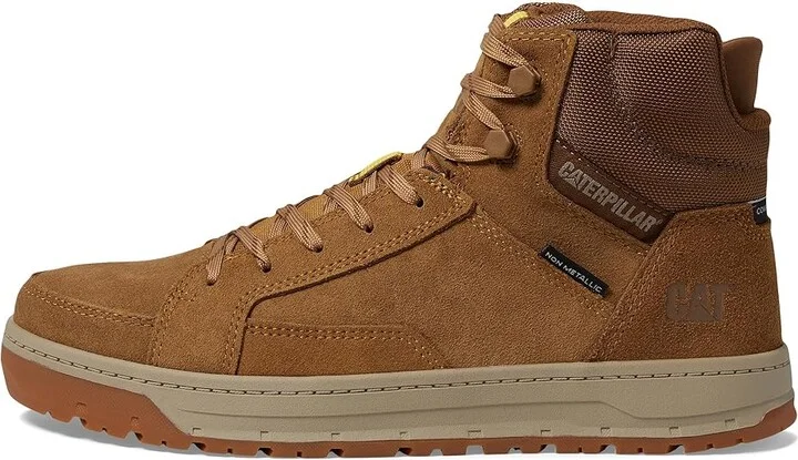 Caterpillar Streamline Court Mid CT Men's Shoes Chipmunk Suede : 7 D - Medium, Leather - Image 6