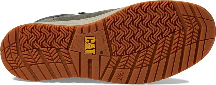 Caterpillar Streamline Court Mid CT Men's Shoes Dusty Olive Suede : 8 D - Medium, Leather - Image 3
