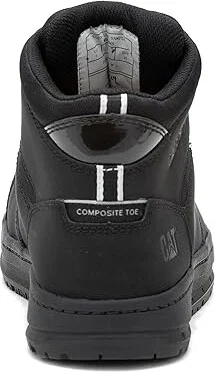 Caterpillar Streamline Court Mid CT Women's Shoes Black Nubuck : 5 B - Medium, Leather/Suede - Image 4