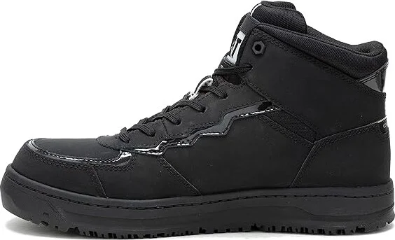 Caterpillar Streamline Court Mid CT Women's Shoes Black Nubuck : 5 B - Medium, Leather/Suede - Image 6