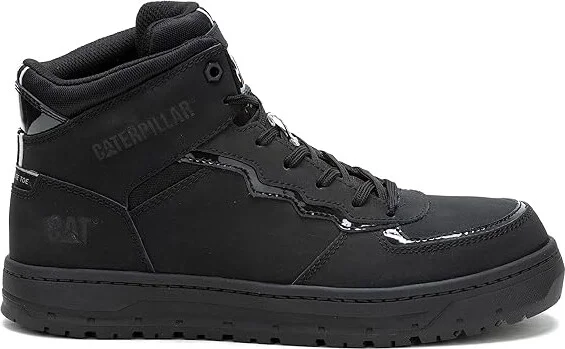 Caterpillar Streamline Court Mid CT Women's Shoes Black Nubuck : 5 B - Medium, Leather/Suede - Image 7