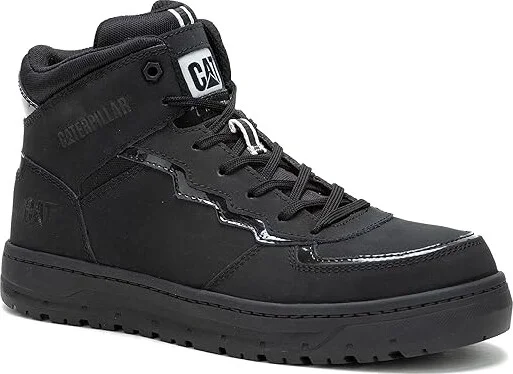 Caterpillar Streamline Court Mid CT Women's Shoes Black Nubuck : 5 B - Medium, Leather/Suede