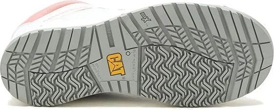 Caterpillar Streamline Court Mid CT Women's Shoes Glacier Grey Nubuck : 6 B - Medium, Leather/Suede - Image 3
