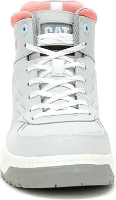 Caterpillar Streamline Court Mid CT Women's Shoes Glacier Grey Nubuck : 6 B - Medium, Leather/Suede - Image 5