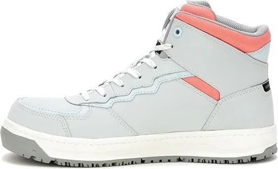 Caterpillar Streamline Court Mid CT Women's Shoes Glacier Grey Nubuck : 6 B - Medium, Leather/Suede - Image 6
