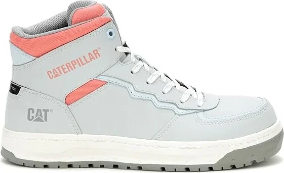 Caterpillar Streamline Court Mid CT Women's Shoes Glacier Grey Nubuck : 6 B - Medium, Leather/Suede - Image 7