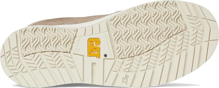 Caterpillar Streamline Court Mid CT Women's Shoes Greige Suede : 5 B - Medium, Leather/Suede - Image 3