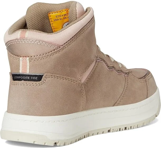 Caterpillar Streamline Court Mid CT Women's Shoes Greige Suede : 5 B - Medium, Leather/Suede - Image 4