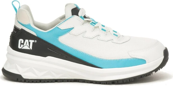 Caterpillar Streamline Runner Carbon Composite Toe Work Shoe Women Bright White/Blue
