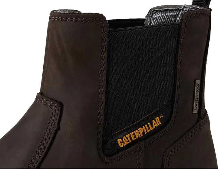 Caterpillar Striver Chelsea Waterproof Steel Toe Men's Work Boots Brown : 10.5 D - Medium - Image 2