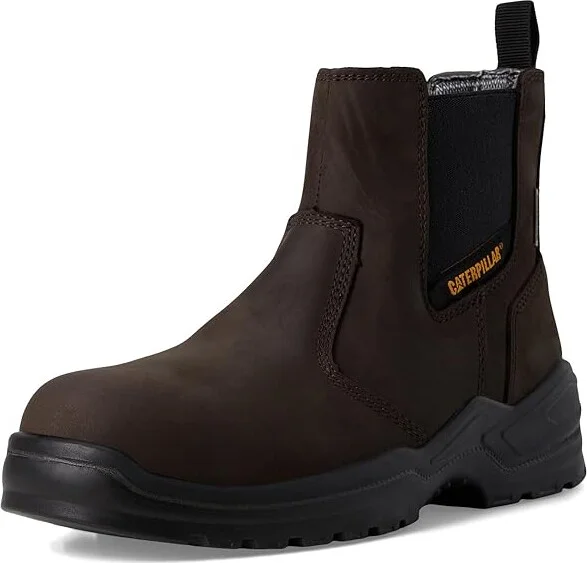 Caterpillar Striver Chelsea Waterproof Steel Toe Men's Work Boots Brown : 10.5 D - Medium - Image 5